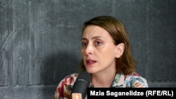 Хатия Деканоидзе, одна из лидеров «Единого национального движения»