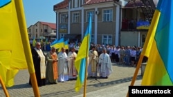 Під час відзначення Дня Незалежності України в місті Тисмениці Івано-Франківської області, 24 серпня 2018 року