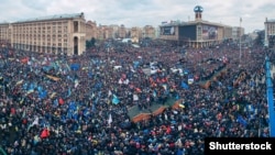 Революция Достоинства. Киев, майдан Независимости, 1 декабря 2013 года