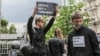 Ukraine -- Action "Do you remember?" about Ukrainian political prisoners in Russia, Kyiv, 10May2019